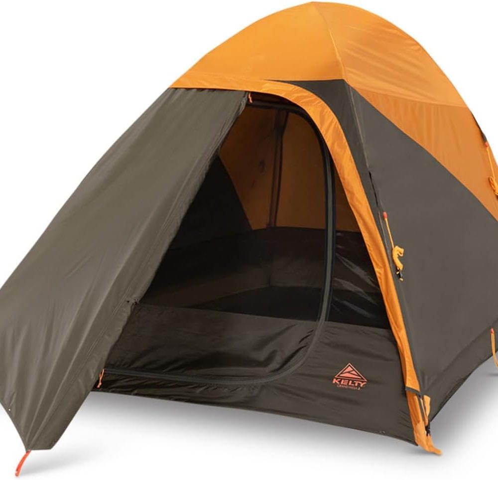 Kelty Grand Mesa 2P or 4P Backpacking Tent – 3 Season Camping, Thru Hiking Shelter, Aluminum Pole Frame, Single Door + Vestibule, 2024 Model