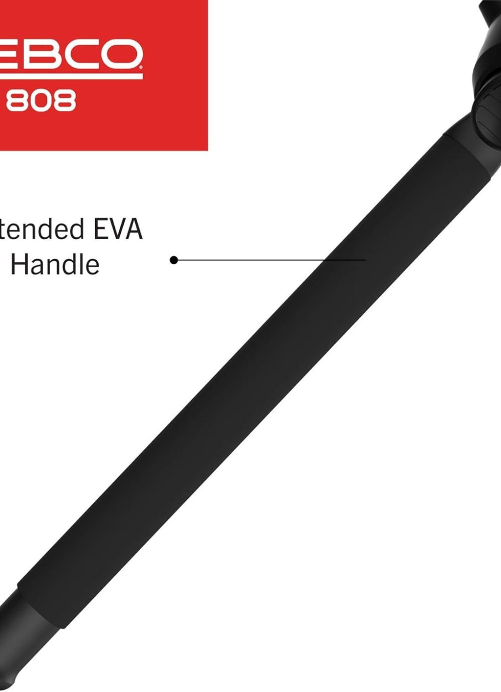 Zebco 808 Spincast Reel and Fishing Rod Combo, 7-Foot Durable Z-Glass Rod with Extended EVA Rod Handle, Quickset Anti-Reverse with Bite Alert, Pre-spooled with 20-Pound Cajun Fishing Line, Black - Image 5